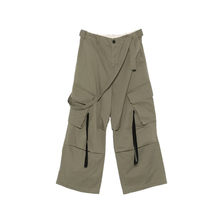 wide-leg trousers green by Selfnex