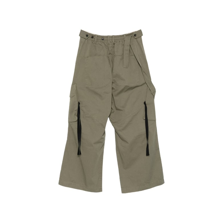 wide-leg trousers green by Selfnex