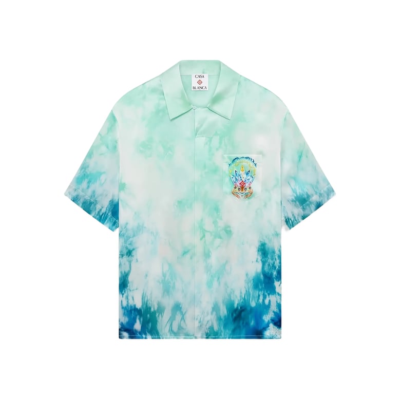 surf lotus tie-dye pocket shirt by Selfnex