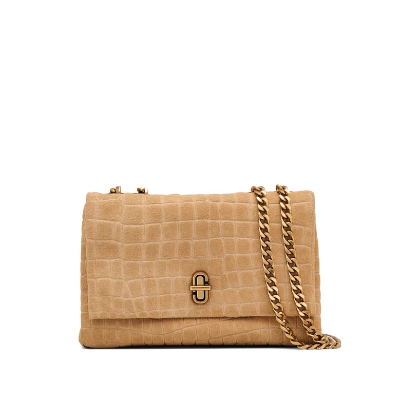 brown croc effect shoulder bag by Selfnex