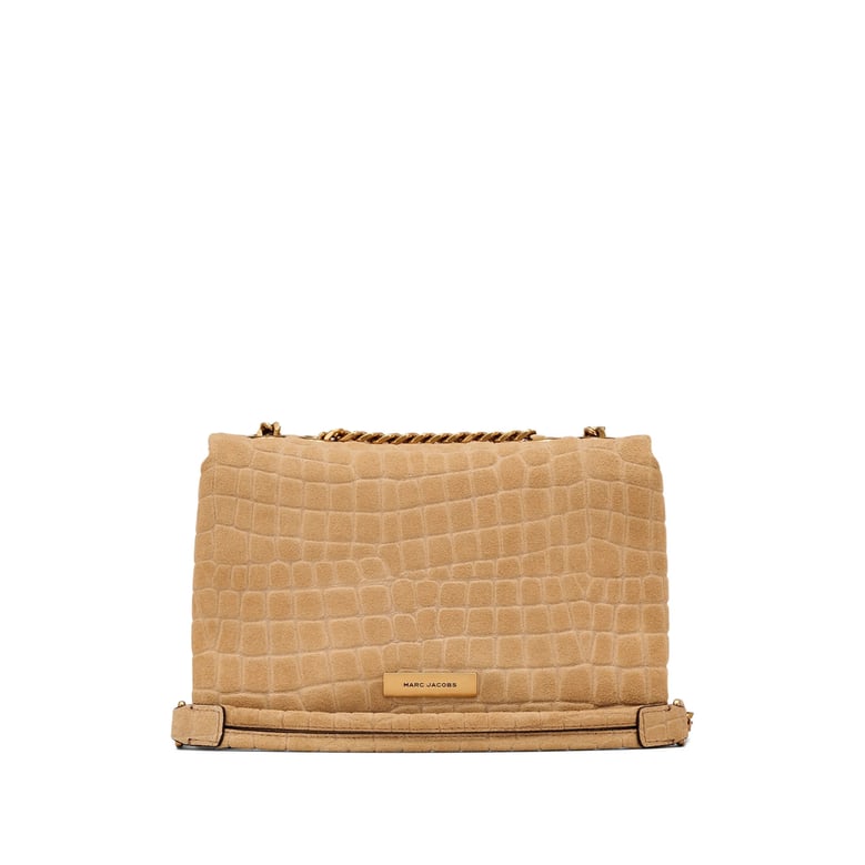 brown croc effect shoulder bag by Selfnex