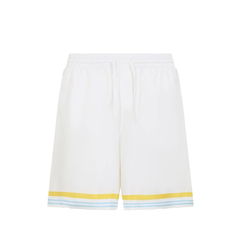 bermuda shorts silk white by Selfnex