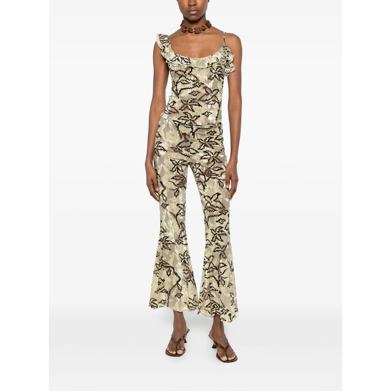 pant siedres in neutrals/brown by Selfnex