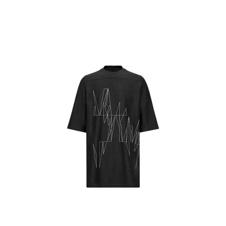 t-shirt with geometric embroidery by Selfnex