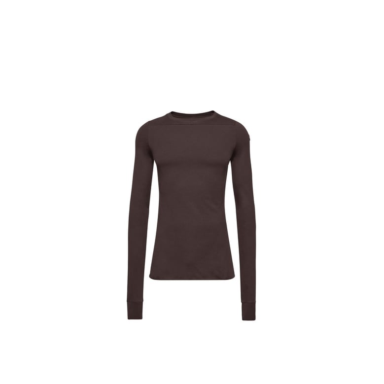crew neck sweater in dark brown by Selfnex