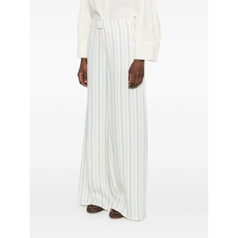 trousers azure striped wide leg by Selfnex