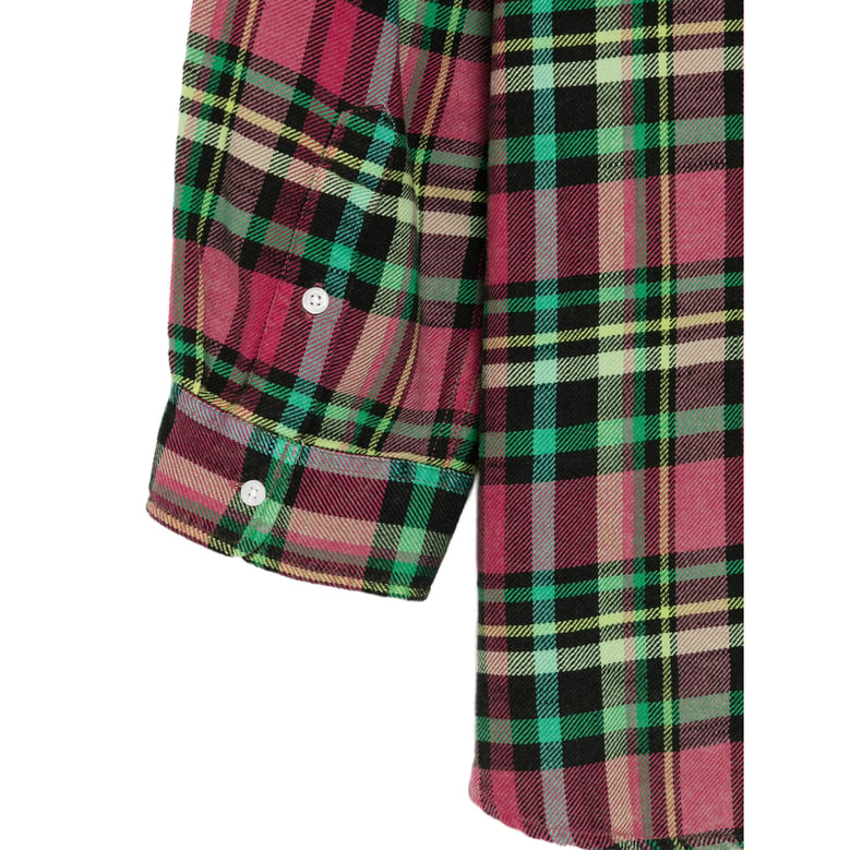shirt pink/black plaid by Selfnex