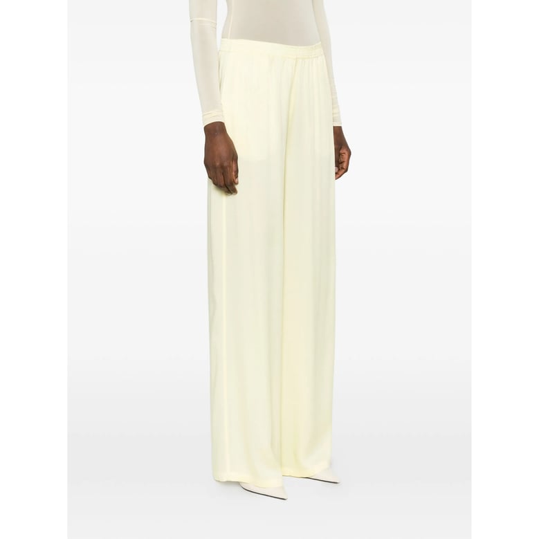 trousers with yellow elastic waistband by Selfnex