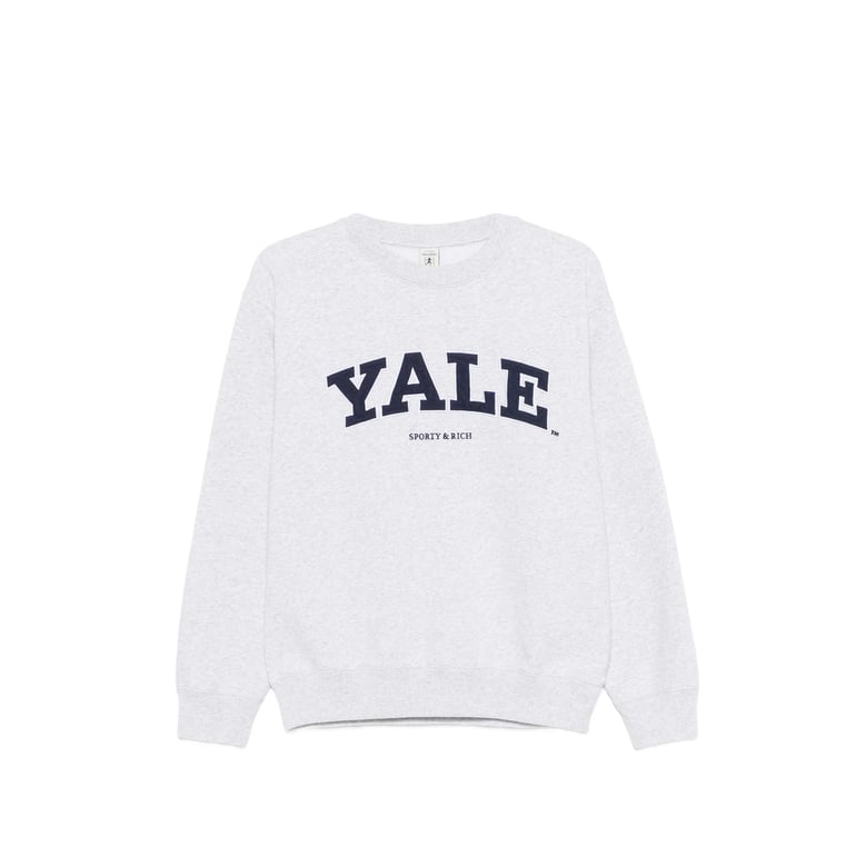 crew neck sweatshirt with heather gray lettering by Selfnex