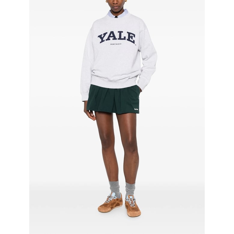 crew neck sweatshirt with heather gray lettering by Selfnex
