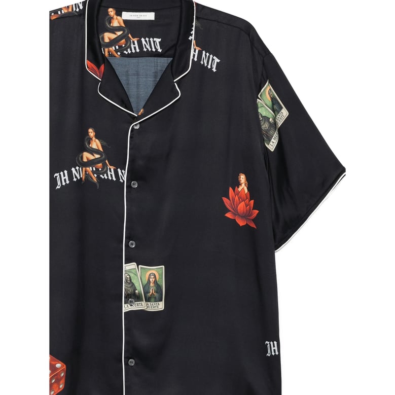 shirt black graphic print by Selfnex