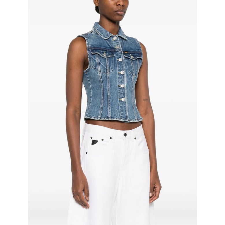 outerwear with blue button fastening by Selfnex