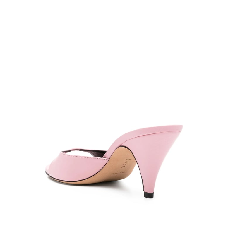 peep toe stiletto heels pink by Selfnex