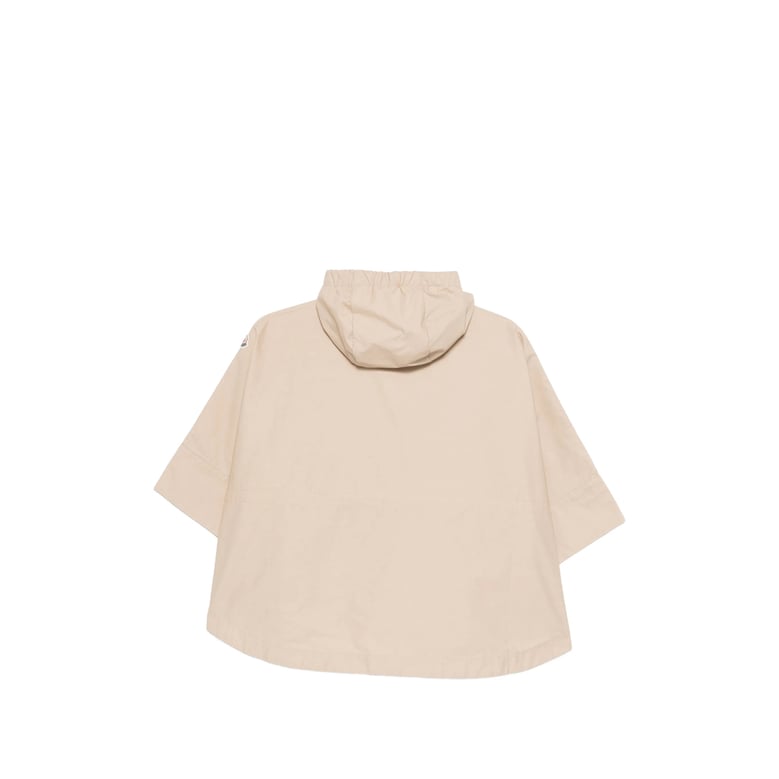 hooded rain jacket beige by Selfnex