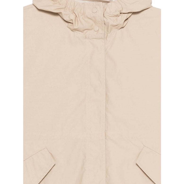 hooded rain jacket beige by Selfnex