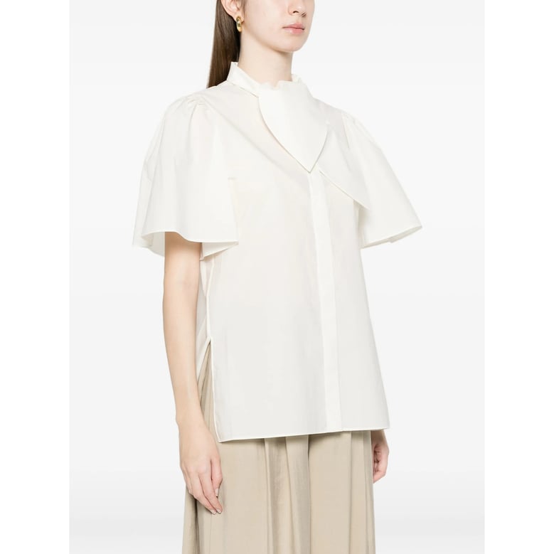 shirt short sleeve white by Selfnex