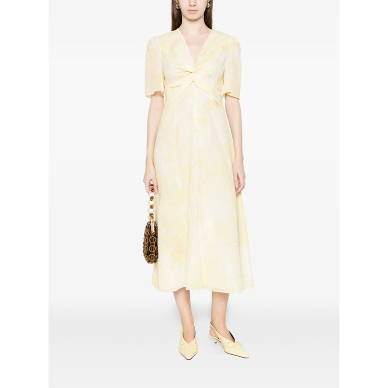 dress v-neck yellow by Selfnex