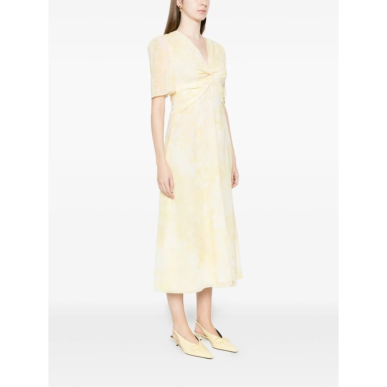 dress v-neck yellow by Selfnex