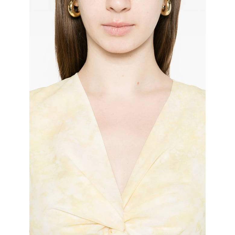dress v-neck yellow by Selfnex