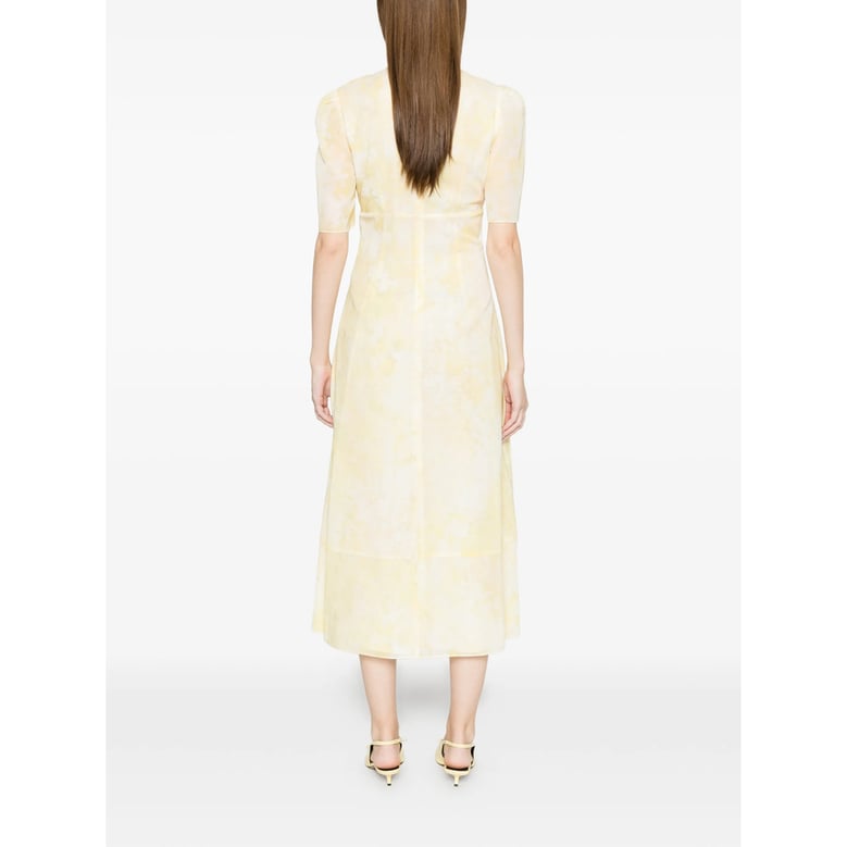 dress v-neck yellow by Selfnex