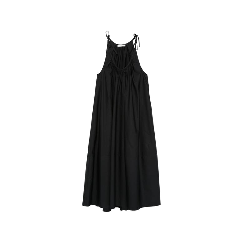 a-line dress with gathered detail by Selfnex