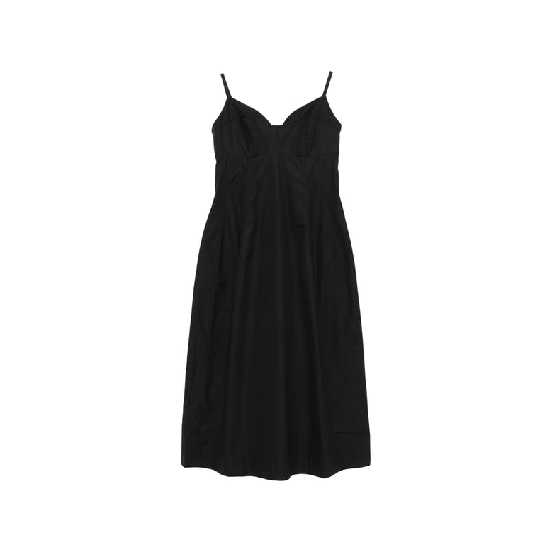 spaghetti strap black dress by Selfnex