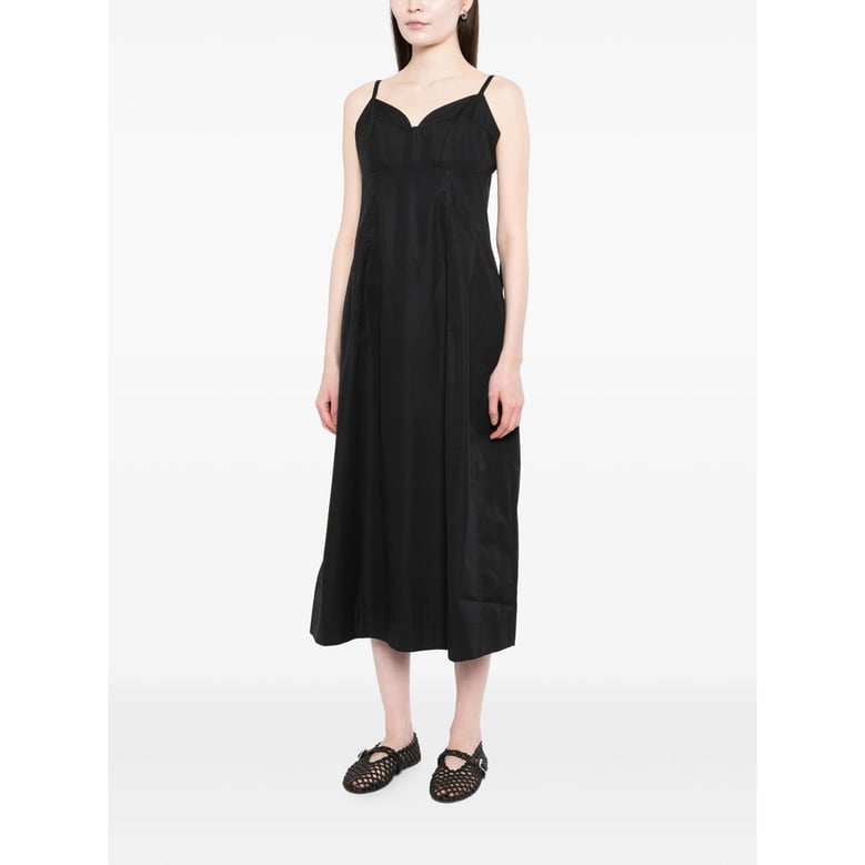spaghetti strap black dress by Selfnex