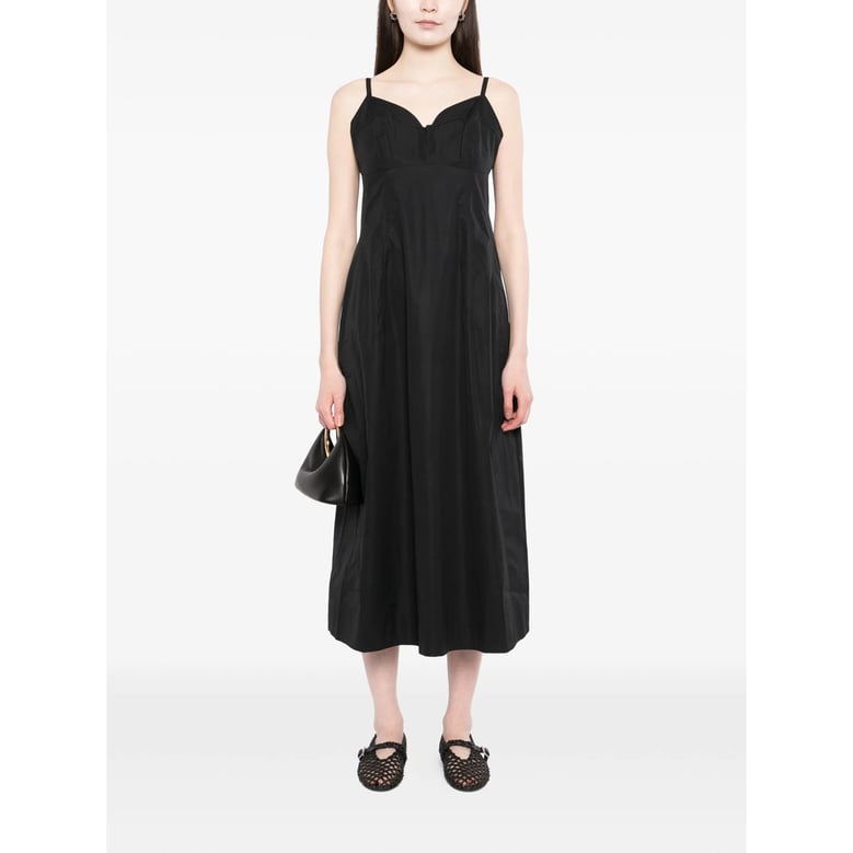 spaghetti strap black dress by Selfnex