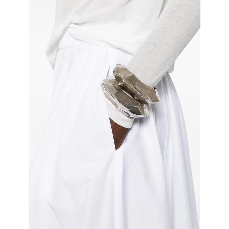 skirt a-line white by Selfnex