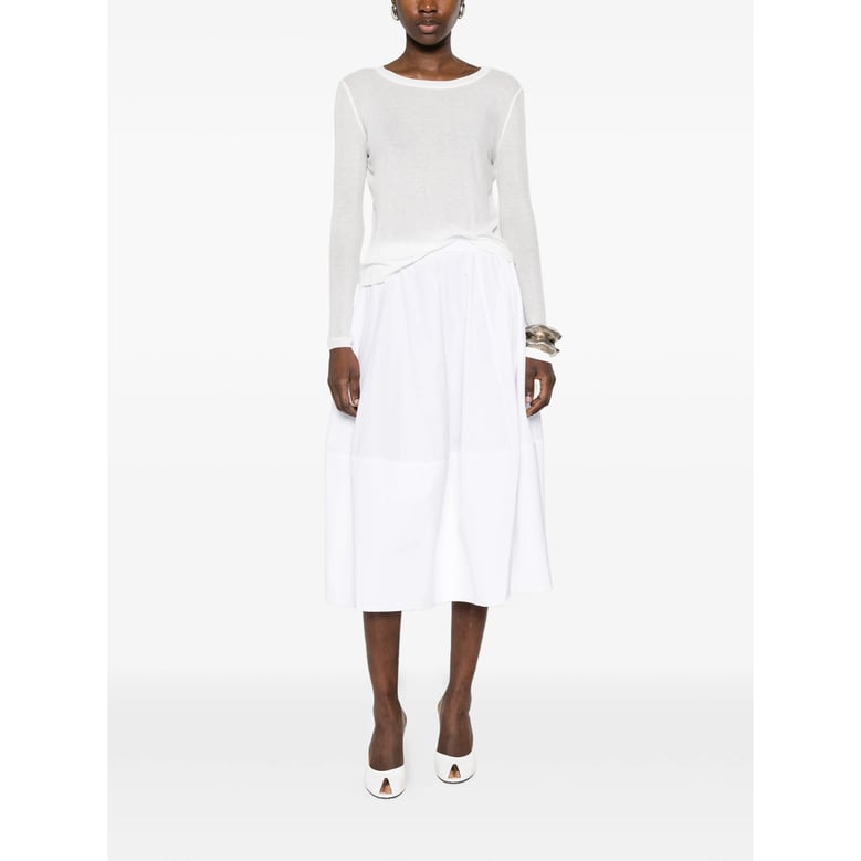 skirt a-line white by Selfnex