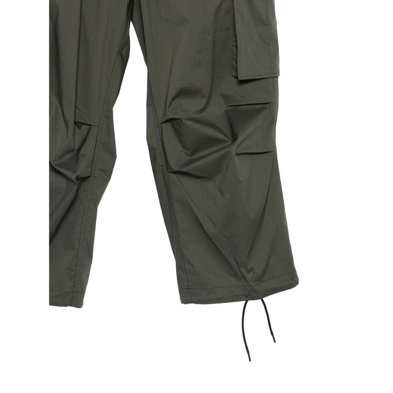 trousers straight-leg green by Selfnex