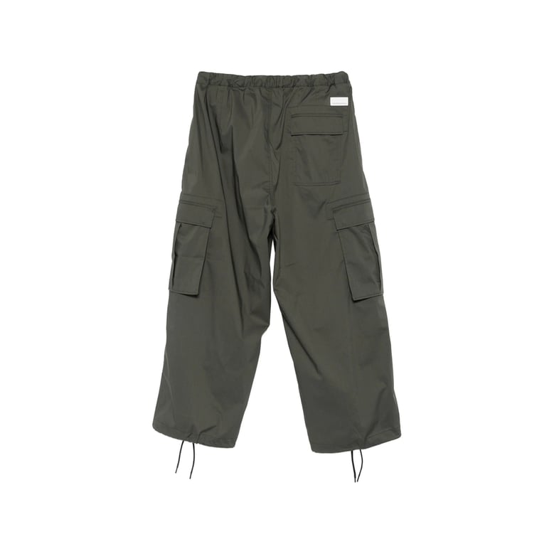 trousers straight-leg green by Selfnex