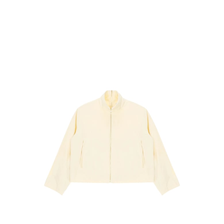 light yellow zip fastening outerwear by Selfnex