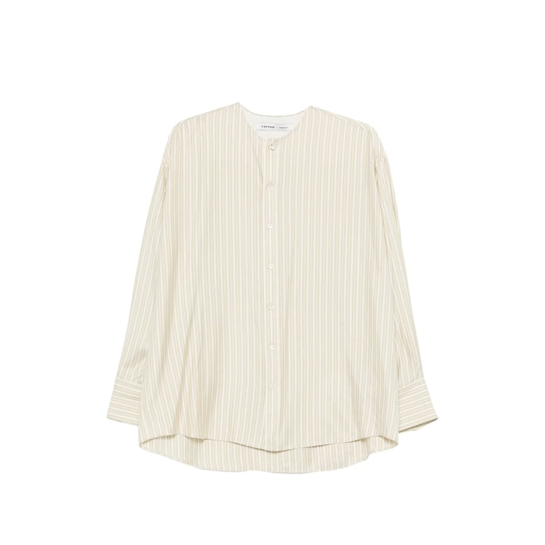 shirt silk neutrals/white by Selfnex