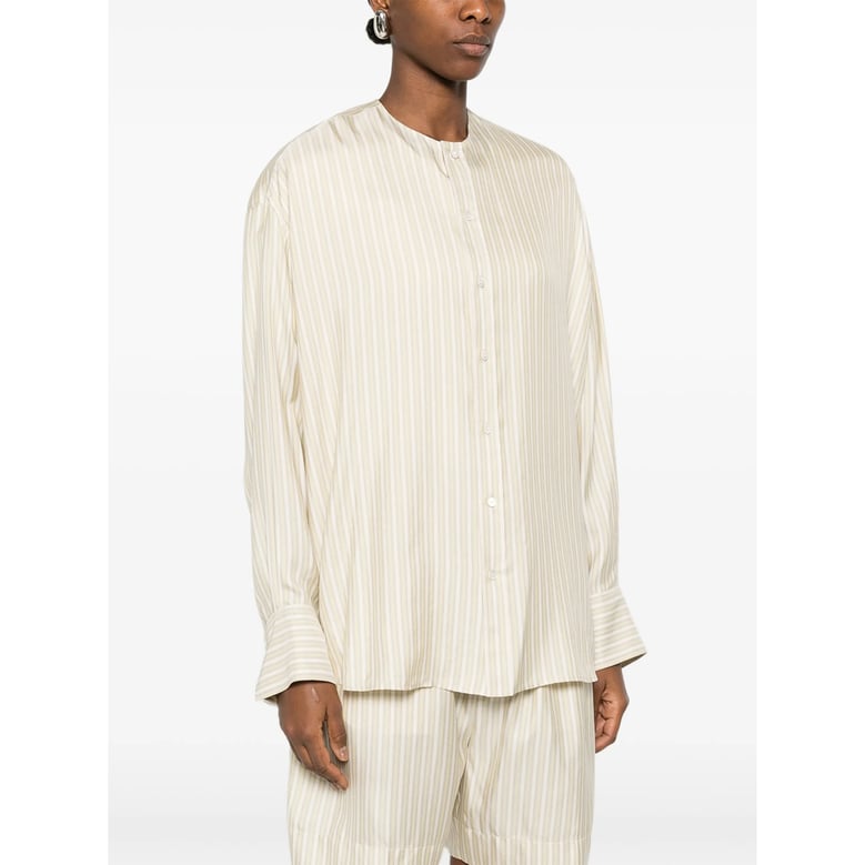 shirt silk neutrals/white by Selfnex