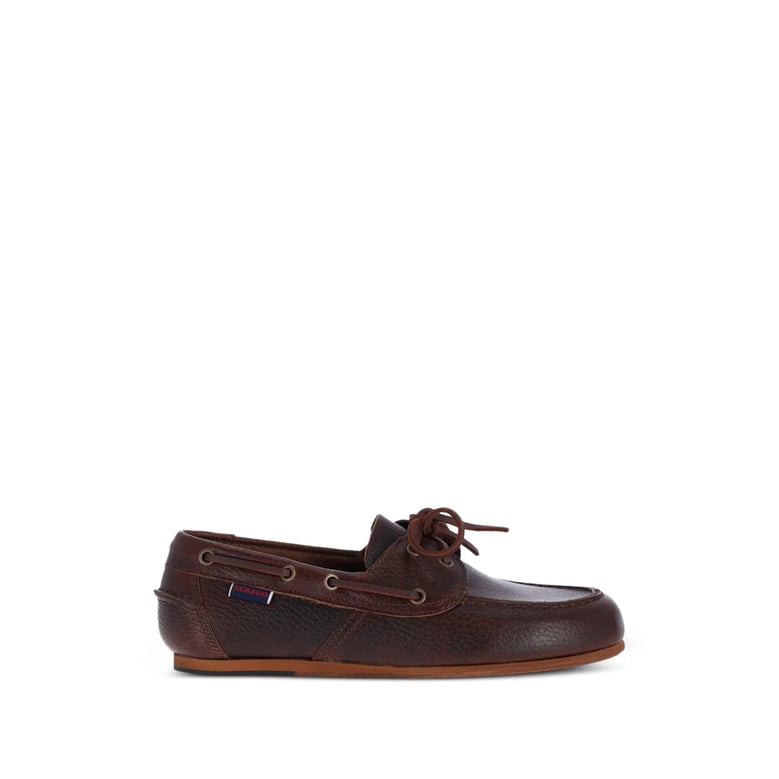 leather lace-up shoes owen tumbled brown by Selfnex