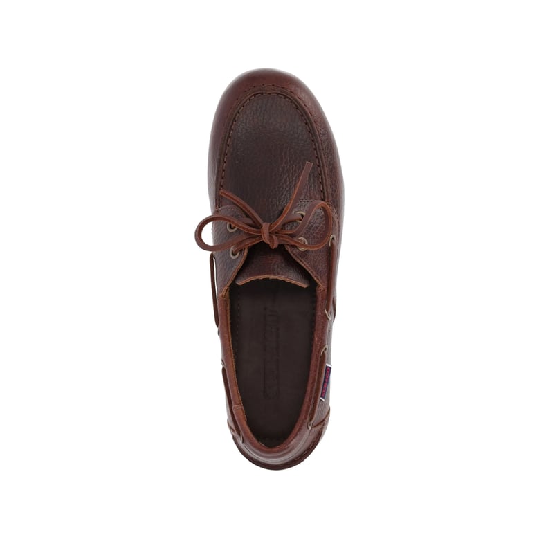 leather lace-up shoes owen tumbled brown by Selfnex