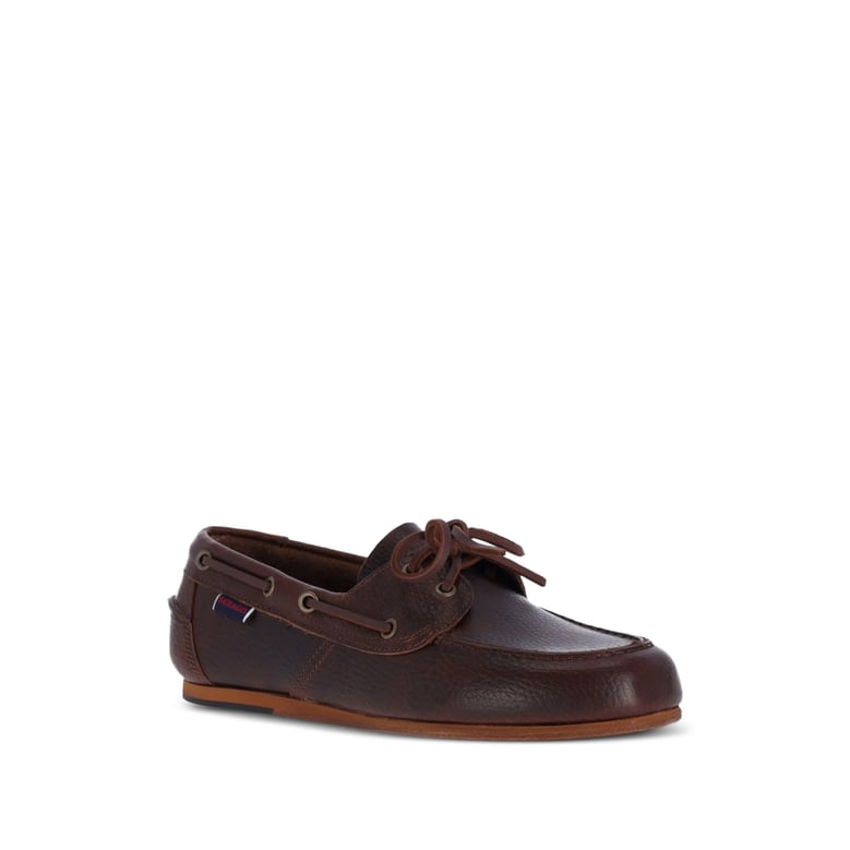 leather lace-up shoes owen tumbled brown by Selfnex