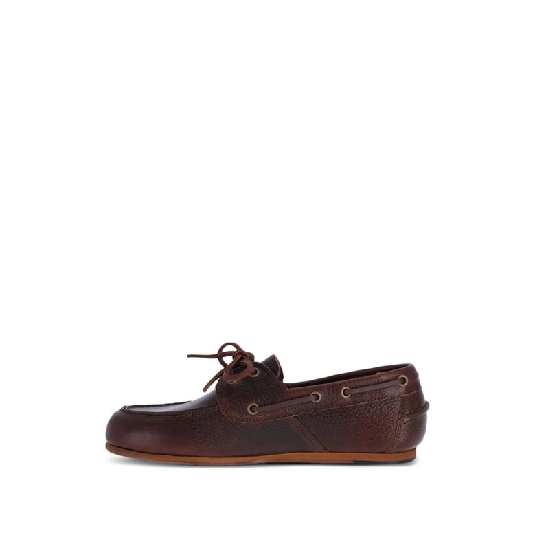leather lace-up shoes owen tumbled brown by Selfnex
