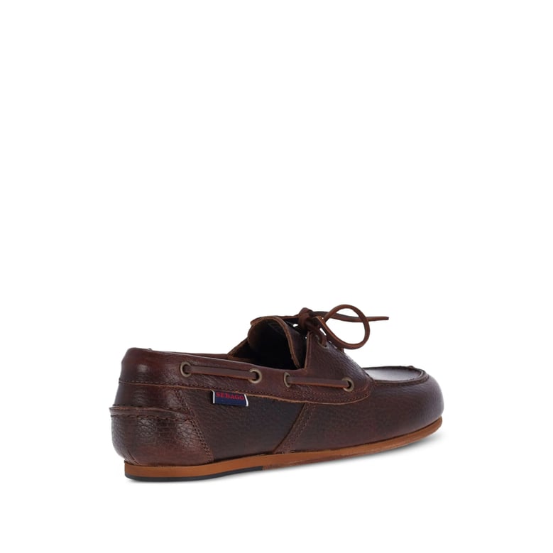 leather lace-up shoes owen tumbled brown by Selfnex