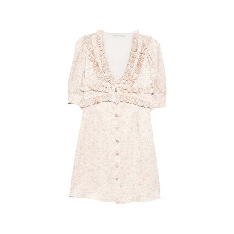 floral print v-neck dress by Selfnex