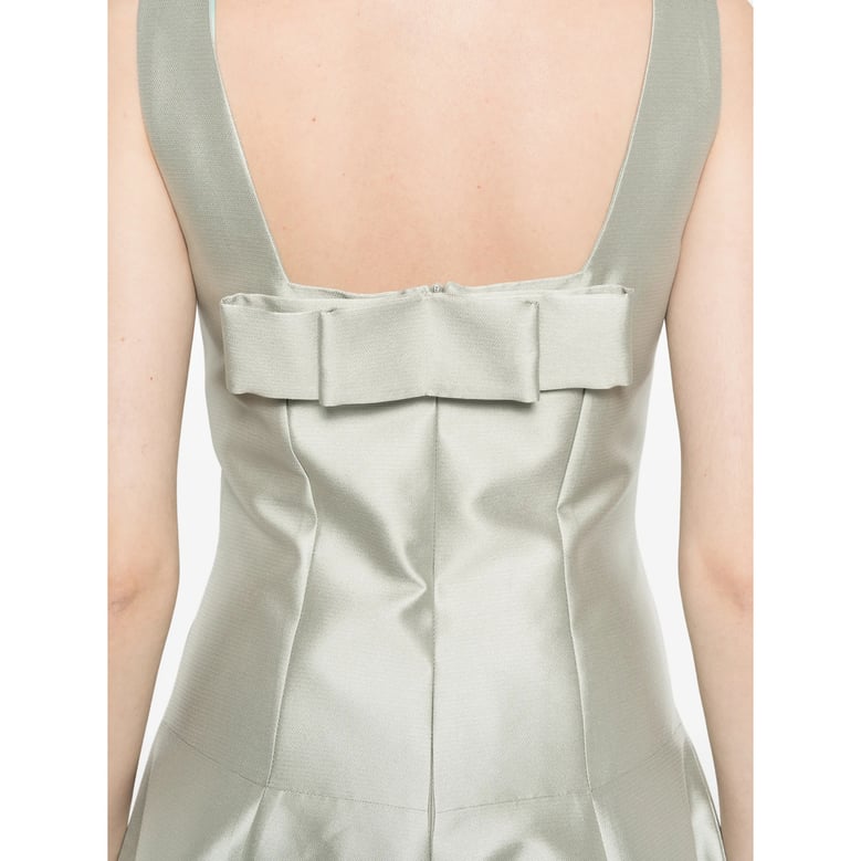 dress square neck green by Selfnex
