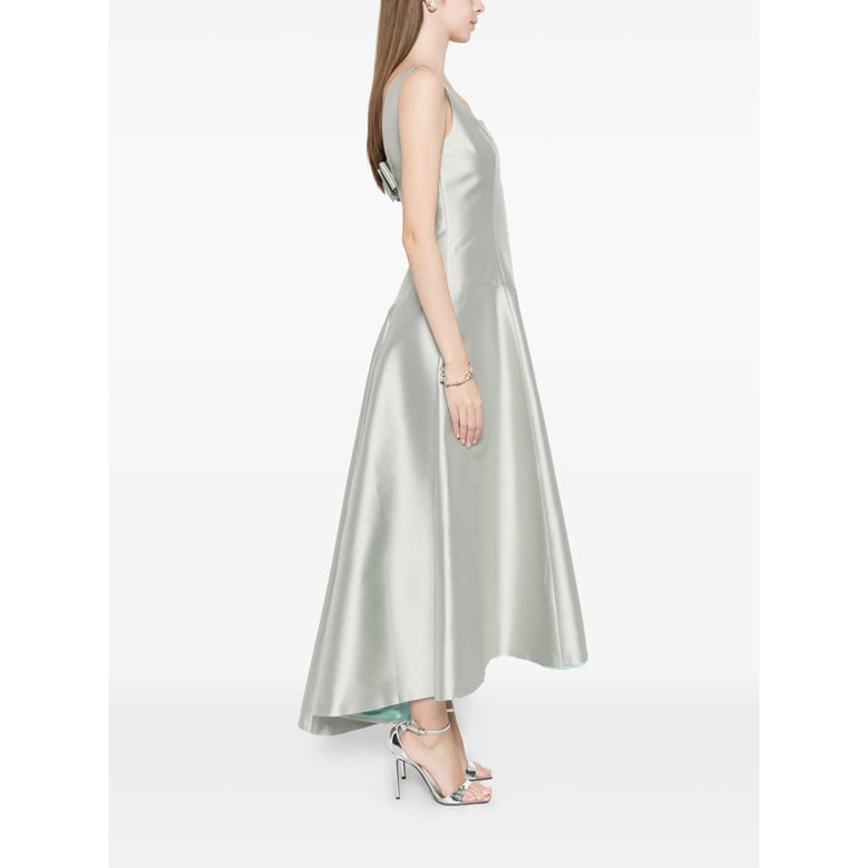 dress square neck green by Selfnex