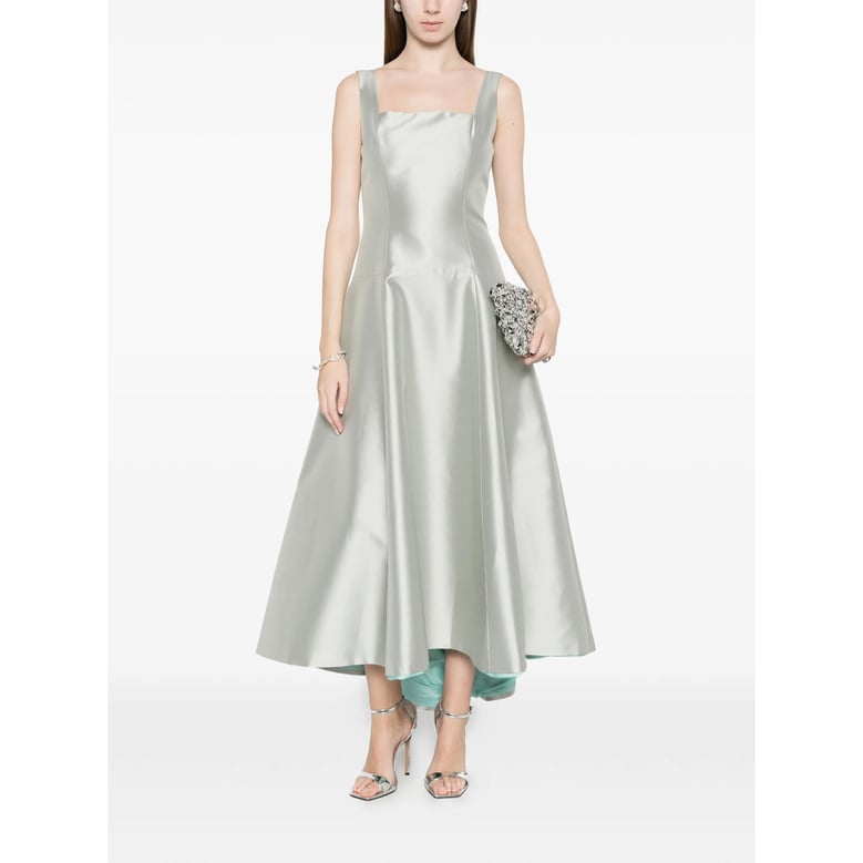dress square neck green by Selfnex
