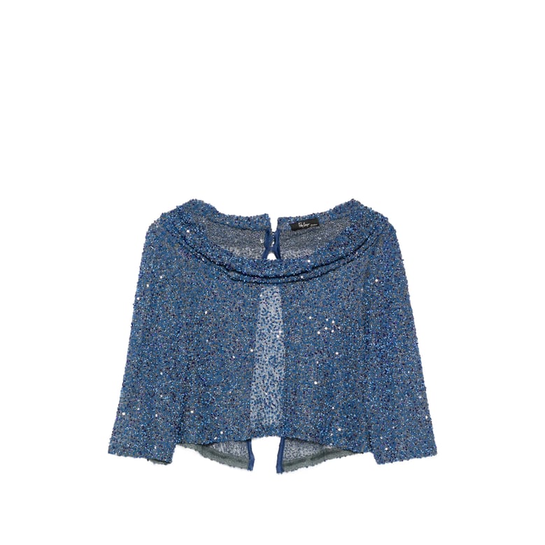 dress sequin embellished blue by Selfnex