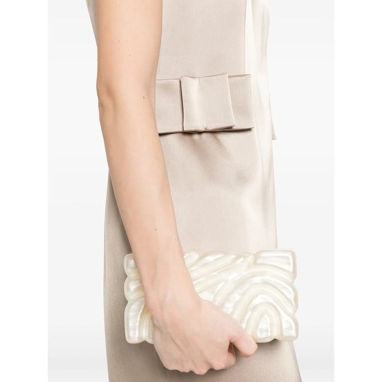 dress sleeveless sheath light beige by Selfnex