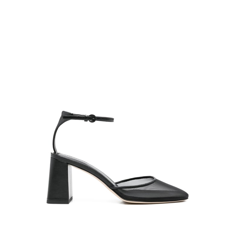 black ankle strap sneakers by Selfnex