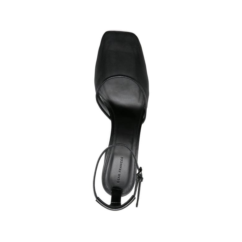 black ankle strap sneakers by Selfnex