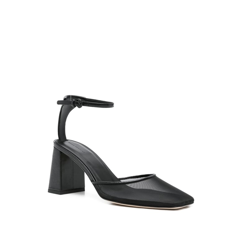 black ankle strap sneakers by Selfnex