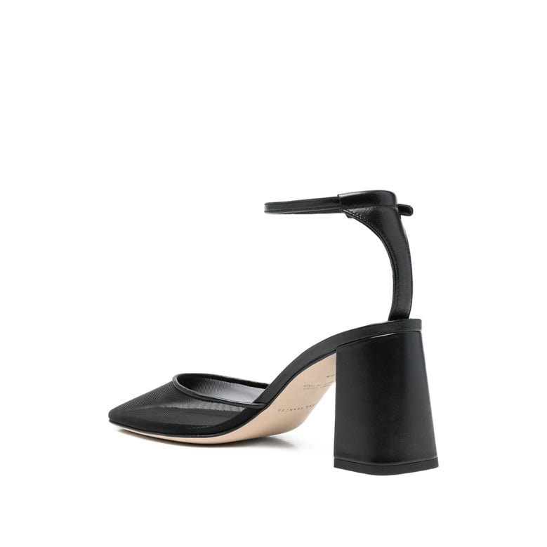 black ankle strap sneakers by Selfnex